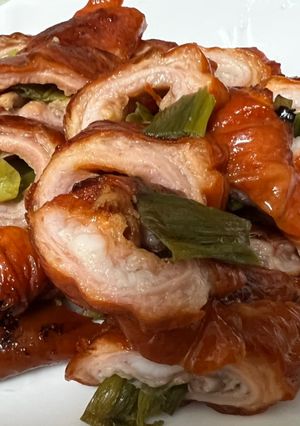 氣炸烤箱料理-脆皮肥腸 的食譜成品照片