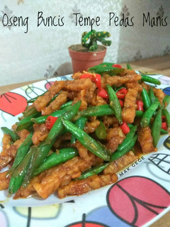 Foto resep Oseng Buncis Tempe Pedas Manis