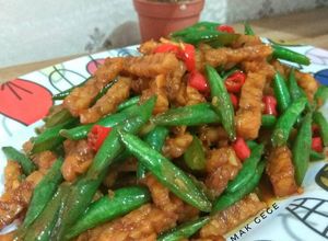 Foto resep Oseng Buncis Tempe Pedas Manis