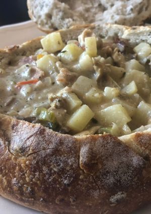 Una foto de Clam Chowder a la Sonorense
