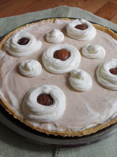 Una foto de Tarta de castañas al brandy