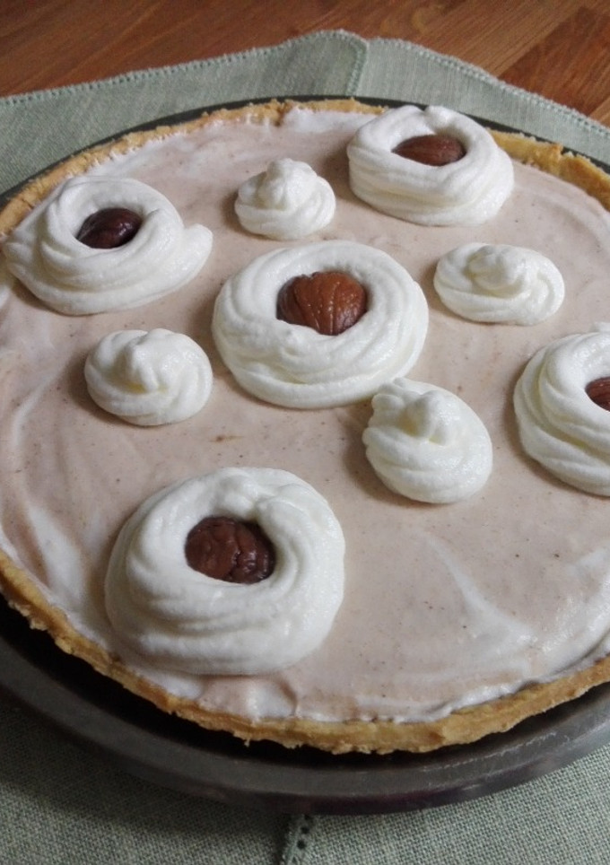 Una foto de Tarta de castañas al brandy