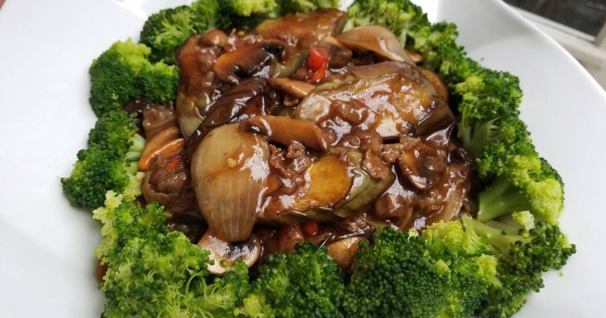 Resep Sapo Terong, Jamur, Daging Sapi oleh Teta Aktuarisia Cookpad