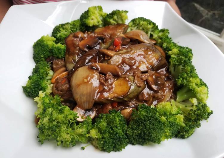 Sapo Terong, Jamur, Daging Sapi