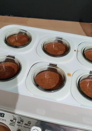 Une photo de Crème dessert au chocolat daim