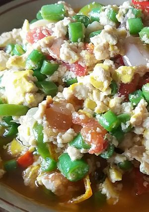 Foto resep Tahu Remuk Buncis Pedas