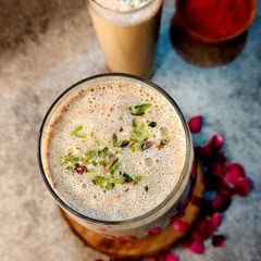 A picture of Homemade Thandai.