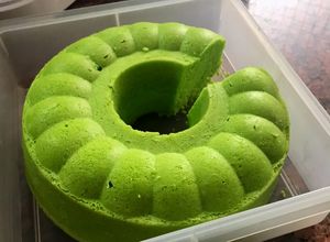 Foto resep Bolu kukus pandan ekonomis takaran sendok