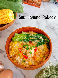 Foto resep Sup Jagung Pokcoy