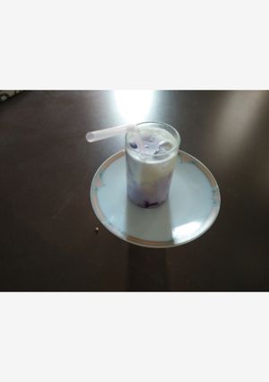 A picture of #Indian black berry (jamun) shake Theme;  Less Than 5 Ingredient.