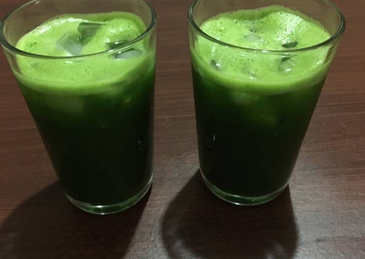 Resep Green fiber juice Anti Gagal