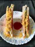 Sev puri grill sandwich