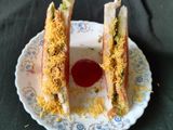 Sev puri grill sandwich