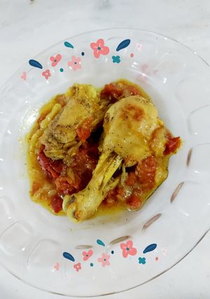 عکسی از دستور مرغ دوپیازه