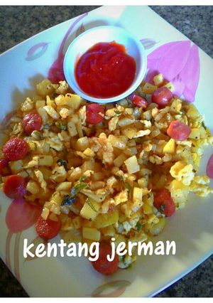 Foto resep Kentang jerman nama kerennya kl kita tumis/cah kentang