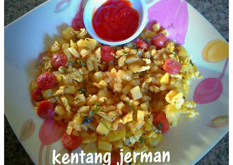 Bagaimana Menyiapkan Kentang jerman nama kerennya kl kita tumis/cah kentang yang Enak