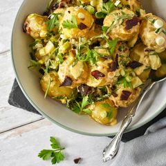 A picture of Piri Potato Salad With Biltong.