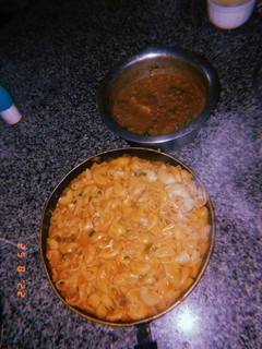 A picture of Macaroni with minced meat.