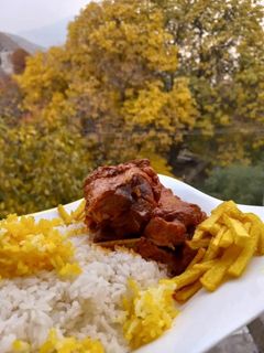 عکسی از دستور چلو گوشت مجلسی