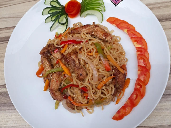 Recipe Chinese Chicken Chow Mein the Awesome  You can take Joss in your mouth