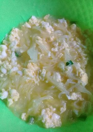 Foto resep Bihun & telur orak arik menu makan anak