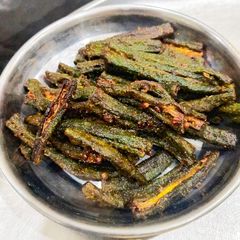 A picture of Crispy Bhindi.