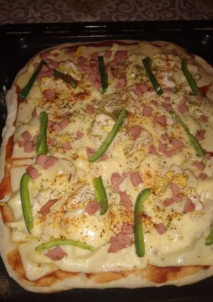Una foto de Pizza casera