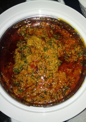 A picture of Egushi soup.
