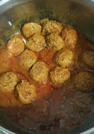 Une photo de Boulettes de boeuf à la sauce tomate