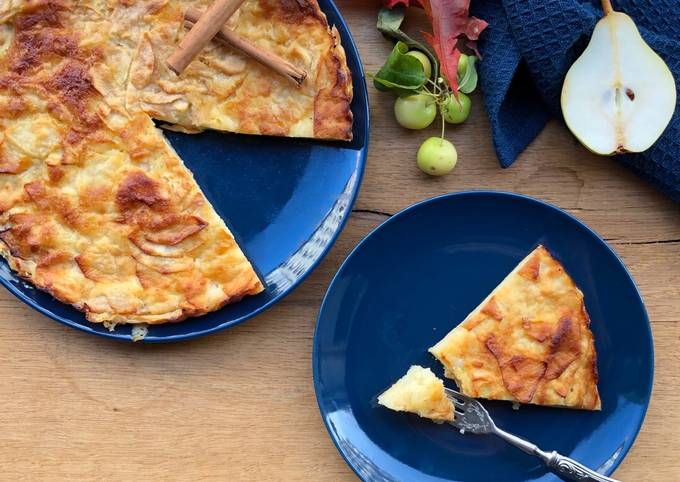 Le moyen le plus simple de Préparer Parfait Gâteau invisible aux pommes
et aux poires