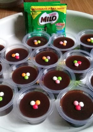 Foto resep Agar agar milo coklat