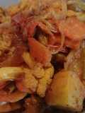 ফুলকপি গাজর ও বিন্স ভাজা (fulkopi gajar o beans bhaja recipe in Bengali)