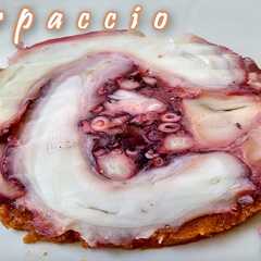 Una foto de Carpaccio de pulpo