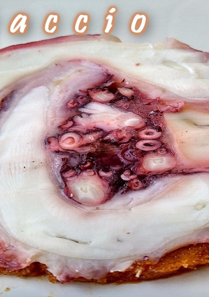 Una foto de Carpaccio de pulpo
