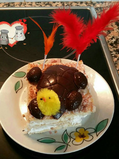 Una foto de Mona de Pascua de hojaldre