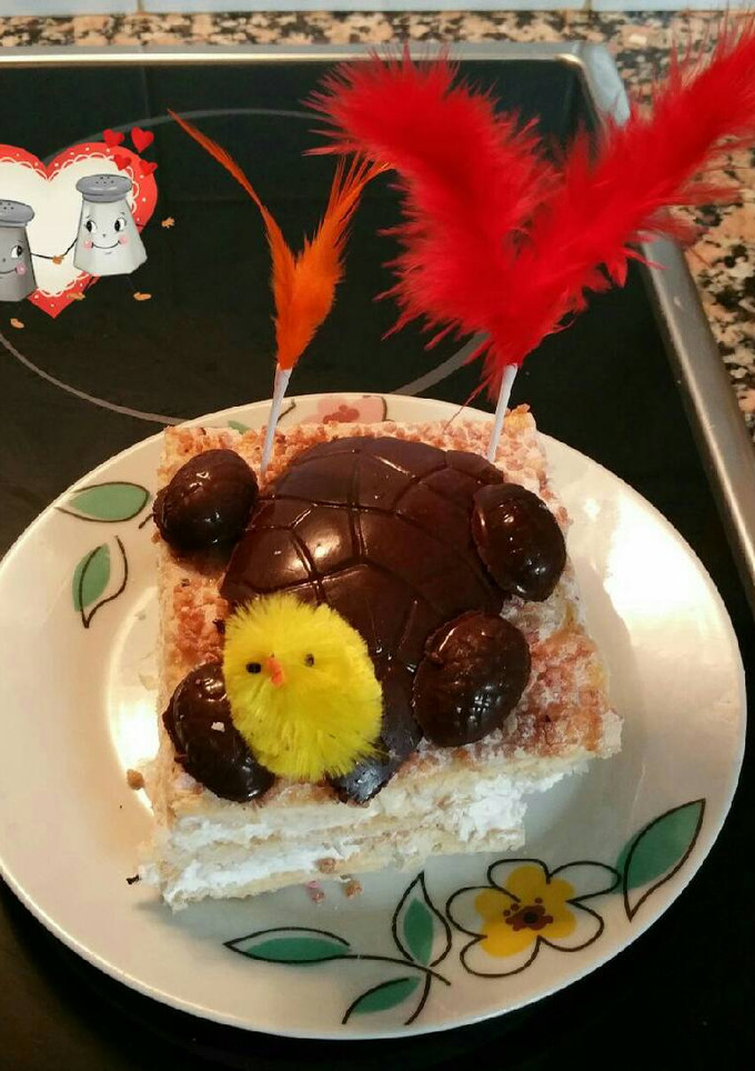 Una foto de Mona de Pascua de hojaldre