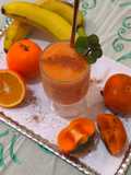 Smoothie με χυμό πορτοκάλι και λωτό