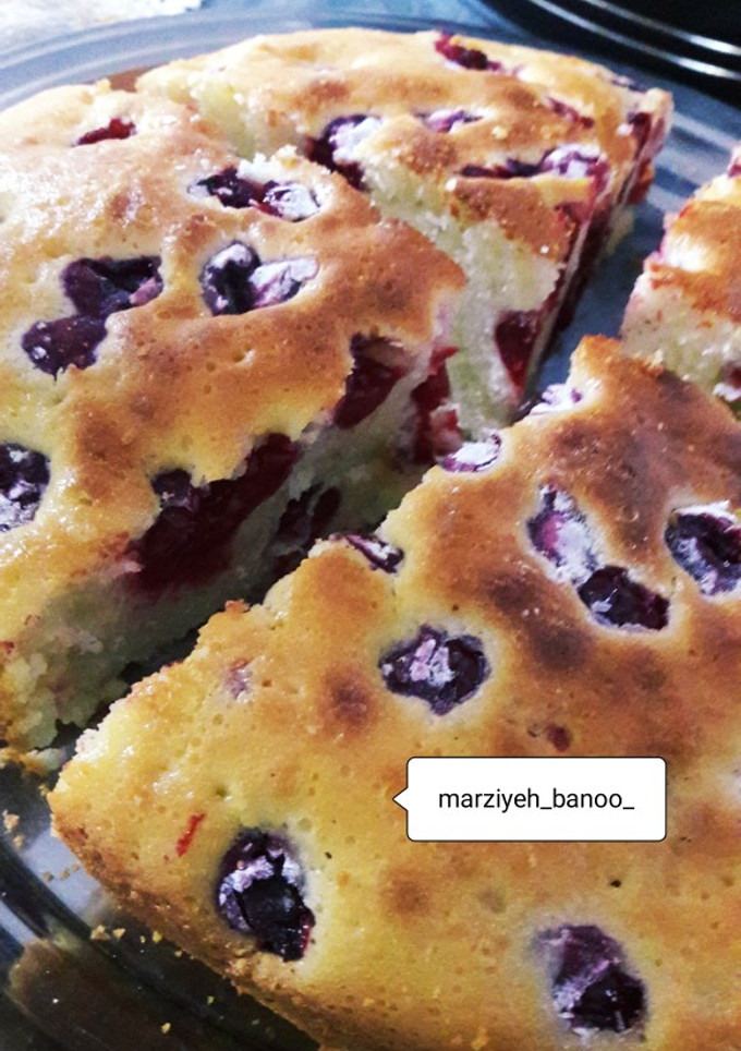 عکسی از دستور کیک آلبالو مرضیه