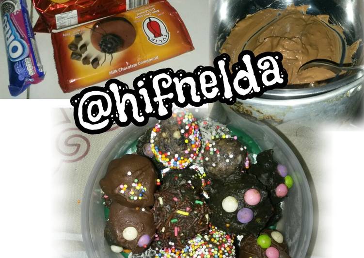 Truffle Coklat Oreo(mudah)