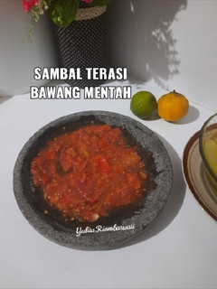 Foto resep 207. Sambal Terasi Bawang Mentah