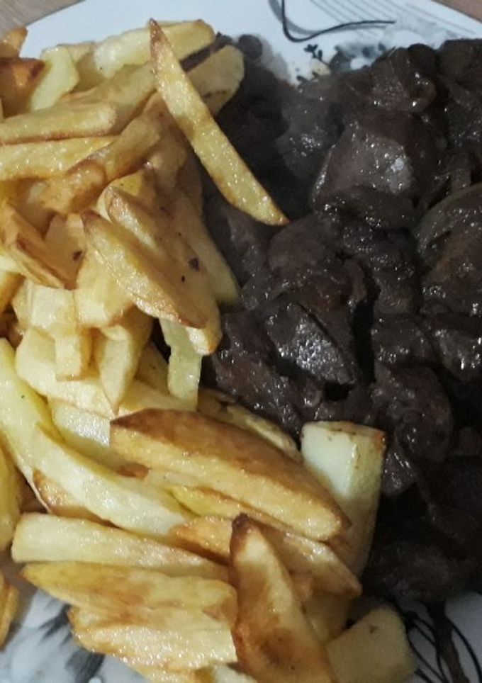 صورة لوصفة طبق الكبده 😋😋😋