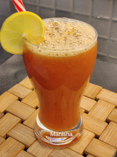 A picture of Orange Grapes Juice 🍹.