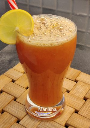 A picture of Orange Grapes Juice 🍹.