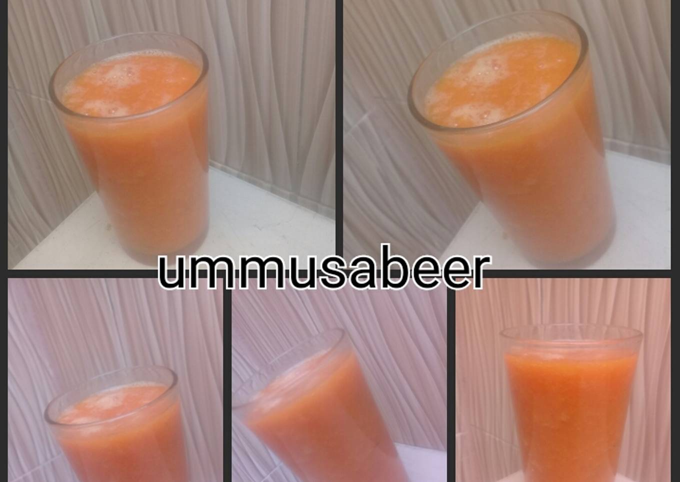 Mango and watermelon smoothie