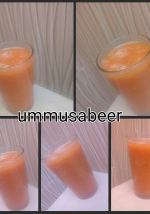 A picture of Mango and watermelon smoothie.