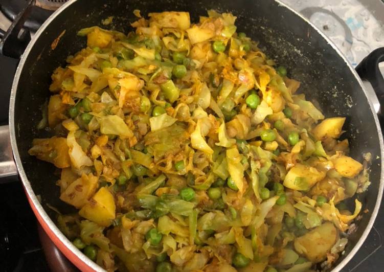 How to Make Award-winning Cabbage matar vegetable