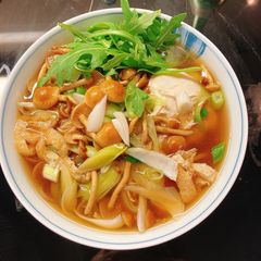 A picture of Mushrooms Soba noodles.