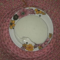 A picture of Home made paneer.