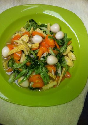 Foto resep Capcay telur puyuh