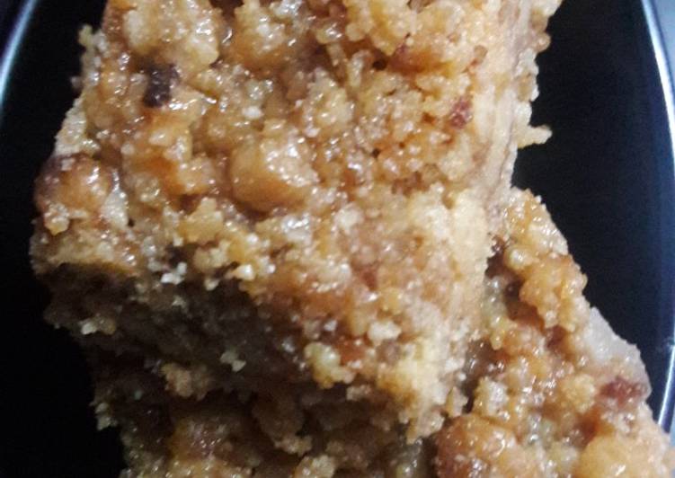 Milk cake from leftover ghee